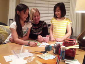 Kicking back after class